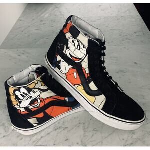 VANS x DISNEY Sk8 Hi-Top Sneakers M 8 W 9.5 Mickey & Friends Streetwear GUC